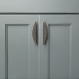 Half Moon 4 in (101.6 mm) Center to Center Matte Black Cabinet Pull