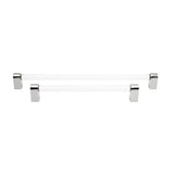 Clarity 18 in (457.2 mm) Center to Center Smoke Acrylic, Matte Black Appliance Pull