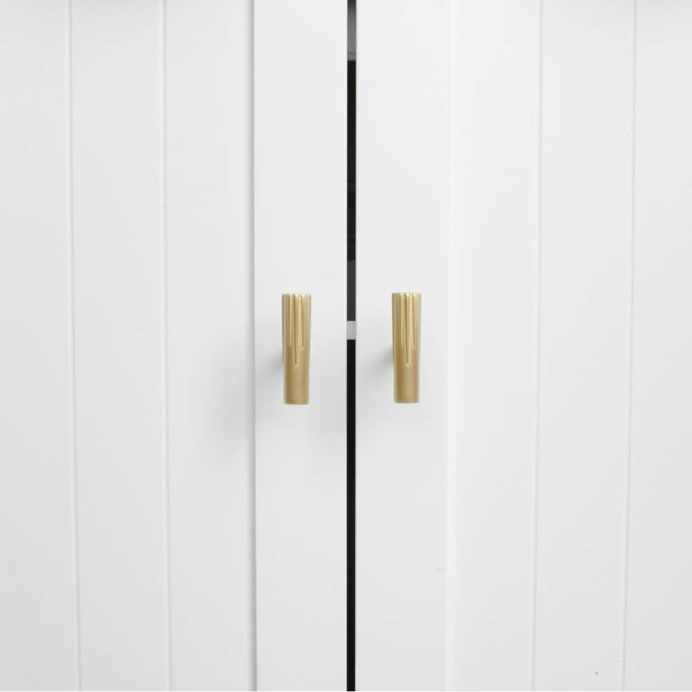 Sunburst 1-15/16 in (50 mm) Length Polished Nickel Cabinet T-Knob