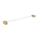 Clarity 18 in (457.2 mm) Center to Center Smoke Acrylic, Matte Black Appliance Pull