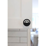 Horizon 1-1/2 in (38 mm) Width Matte Black Cabinet Knob