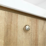 Sunburst 1-3/8 in (35 mm) Width Polished Nickel Cabinet Knob