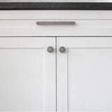 Ribbed 8 in (203.2 mm) Center to Center Matte Black Cabinet Pull