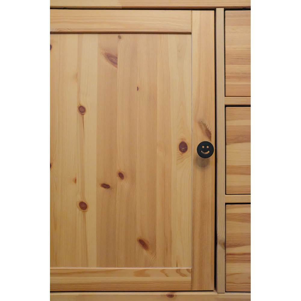 Horizon 1-1/2 in (38 mm) Width Matte Black Cabinet Knob