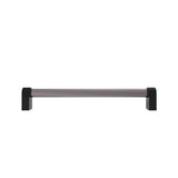 Hapny - Clarity 12 in (304.8 mm) Center to Center Smoke Acrylic, Matte Black Appliance Pull - Smoke Acrylic,Matte Black