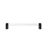Hapny - Clarity 12 in (304.8 mm) Center to Center Clear Acrylic, Matte Black Appliance Pull - Clear Acrylic,Matte Black