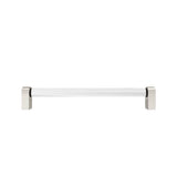 Hapny - Clarity 12 in (304.8 mm) Center to Center Clear Acrylic, Polished Nickel Appliance Pull - Clear Acrylic,Polished Nickel