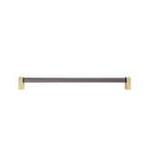 Hapny - Clarity 18 in (457.2 mm) Center to Center Smoke Acrylic, Satin Brass Appliance Pull - Smoke Acrylic,Satin Brass
