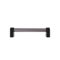 Hapny - Clarity 5 in (128 mm) Center to Center Smoke Acrylic, Matte Black Cabinet Pull - Smoke Acrylic,Matte Black