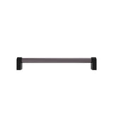 Hapny - Clarity 8 in (203.2 mm) Center to Center Smoke Acrylic, Matte Black Cabinet Pull - Smoke Acrylic,Matte Black