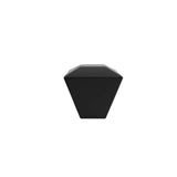 Hapny - Diamond 1-3/8 in (35mm) Width Matte Black Cabinet Knob - Matte Black