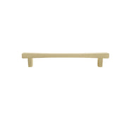 Hapny - Diamond 6 in (152.4 mm) Center to Center Satin Brass Cabinet Pull - Satin Brass