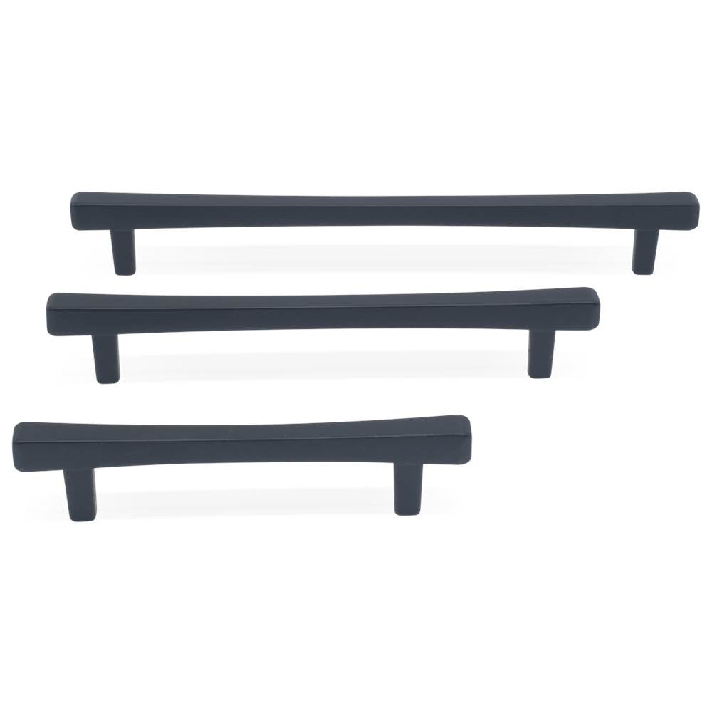 Diamond 6 in (152.4 mm) Center to Center Matte Black Cabinet Pull