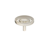 Hapny - Horizon 1-1/2 in (38 mm) Width Polished Nickel Cabinet Knob - Polished Nickel