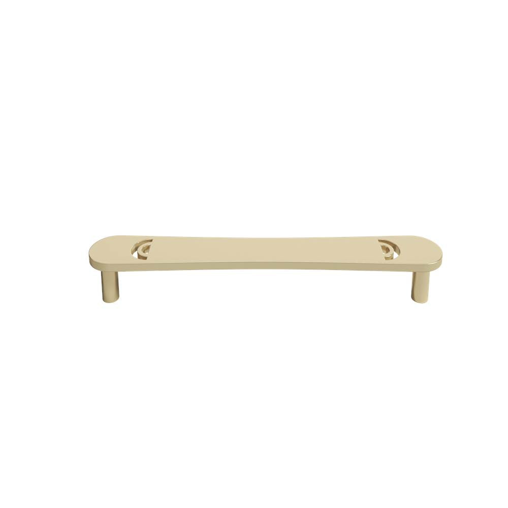 Hapny - Horizon 6 in (152.4 mm) Center to Center Satin Brass Cabinet Pull - Satin Brass