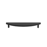Hapny - Half Moon 12 in (304.8 mm) Center to Center Matte Black Appliance Pull - Matte Black