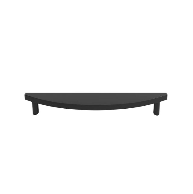 Hapny - Half Moon 12 in (304.8 mm) Center to Center Matte Black Appliance Pull - Matte Black