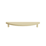 Hapny - Half Moon 12 in (304.8 mm) Center to Center Satin Brass Appliance Pull - Satin Brass