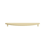 Hapny - Half Moon 18 in (457.2 mm) Center to Center Satin Brass Appliance Pull - Satin Brass