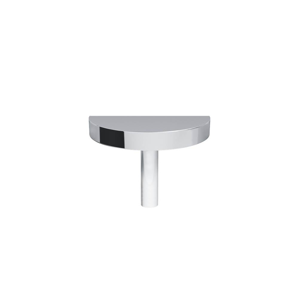 Hapny - Half Moon 1-3/4 in (44.5 mm) Length Polished Chrome Cabinet Knob - Polished Chrome