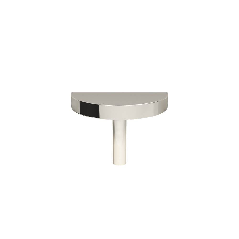 Hapny - Half Moon 1-3/4 in (44.5 mm) Length Polished Nickel Cabinet Knob - Polished Nickel