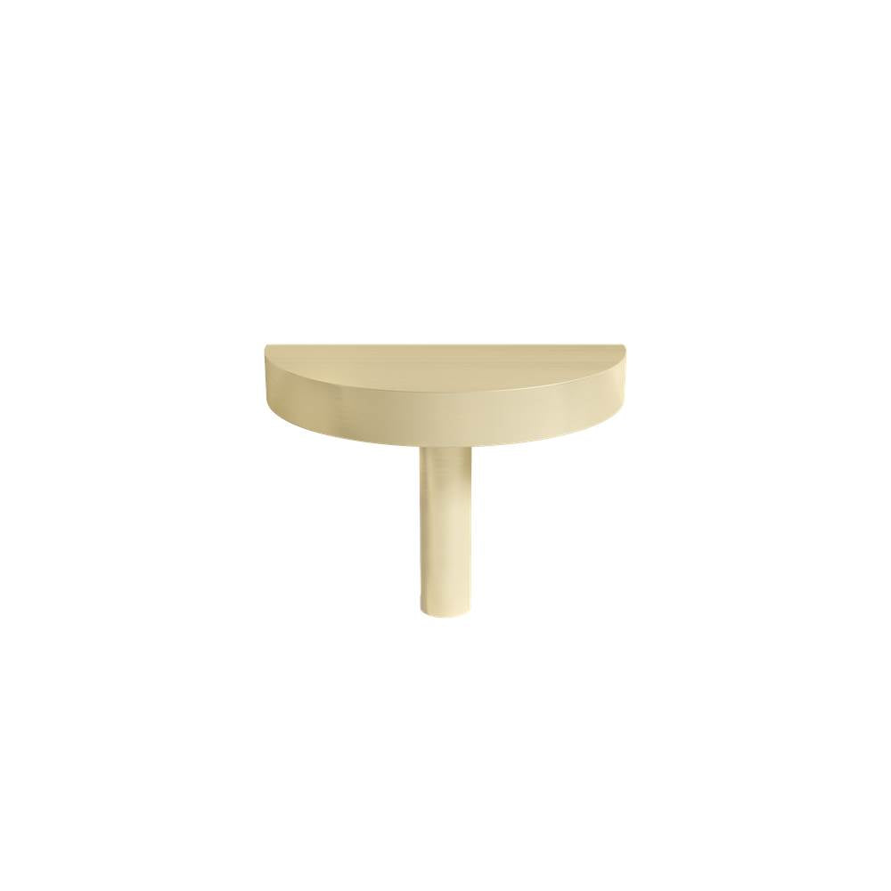 Hapny - Half Moon 1-3/4 in (44.5 mm) Length Satin Brass Cabinet Knob - Satin Brass
