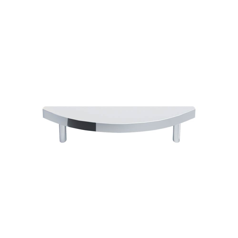 Hapny - Half Moon 4 in (101.6 mm) Center to Center Polished Chrome Cabinet Pull - Polished Chrome