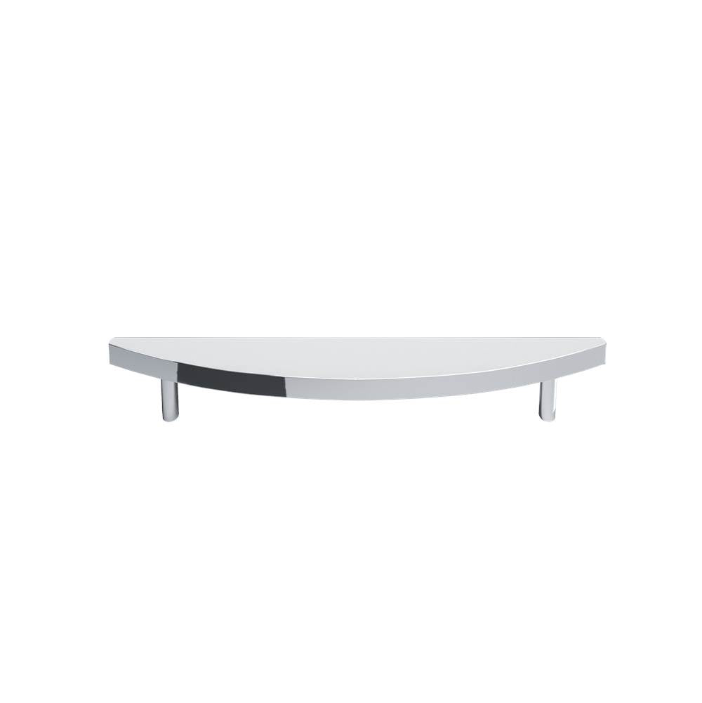 Hapny - Half Moon 6 in (152.4 mm) Center to Center Polished Chrome Cabinet Pull - Polished Chrome