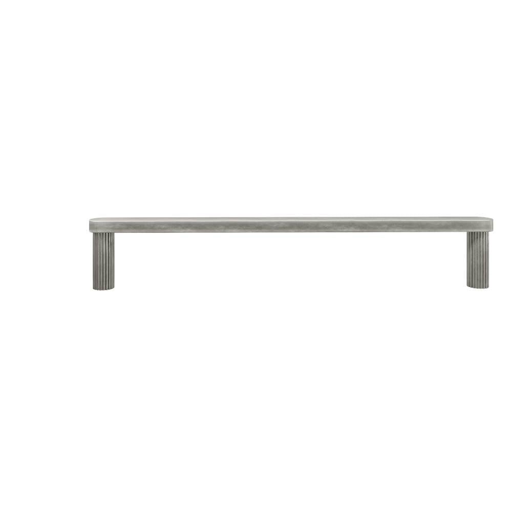 Hapny - Ribbed 12 in (304.8 mm) Center to Center Weathered Nickel Appliance Pull - Weathered Nickel