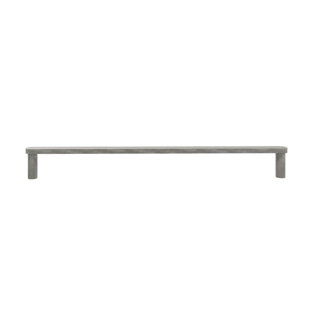 Hapny - Ribbed 18 in (457.2 mm) Center to Center Weathered Nickel Appliance Pull - Weathered Nickel