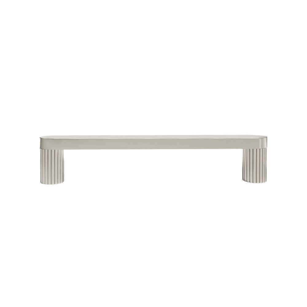 Hapny - Ribbed 5 in (128 mm) Center to Center Polished Nickel Cabinet Pull - Polished Nickel