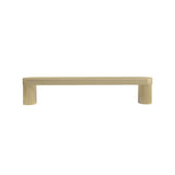 Hapny - Ribbed 5 in (128 mm) Center to Center Satin Brass Cabinet Pull - Satin Brass