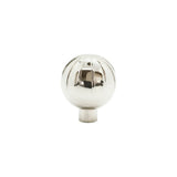 Hapny - Sunburst 1-3/8 in (35 mm) Width Polished Nickel Cabinet Knob - Polished Nickel