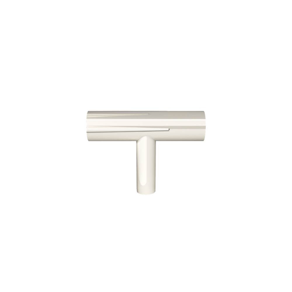 Hapny - Sunburst 1-15/16 in (50 mm) Length Polished Nickel Cabinet T-Knob - Polished Nickel