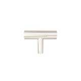 Hapny - Sunburst 1-15/16 in (50 mm) Length Polished Nickel Cabinet T-Knob - Polished Nickel