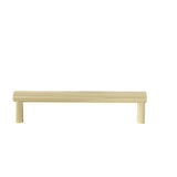 Hapny - Sunburst 6 in (152.4 mm) Center to Center Satin Brass Cabinet Pull - Satin Brass