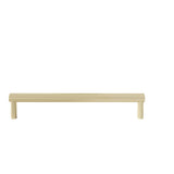 Hapny - Sunburst 8 in (203.2 mm) Center to Center Satin Brass Cabinet Pull - Satin Brass