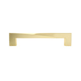 Hapny - Twist 12 in (304.8 mm) Center to Center Satin Brass Appliance Pull - Satin Brass