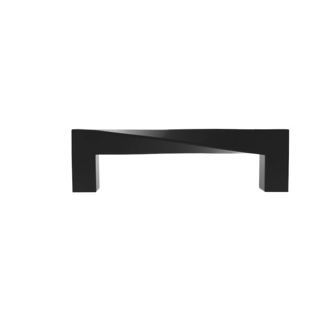 Hapny - Twist 3-3/4 in (96 mm) Center to Center Matte Black Cabinet Pull - Matte Black