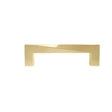 Hapny - Twist 3-3/4 in (96 mm) Center to Center Satin Brass Cabinet Pull - Satin Brass