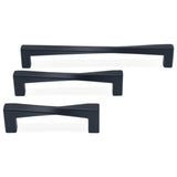 Twist 8 in (203.2 mm) Center to Center Matte Black Cabinet Pull