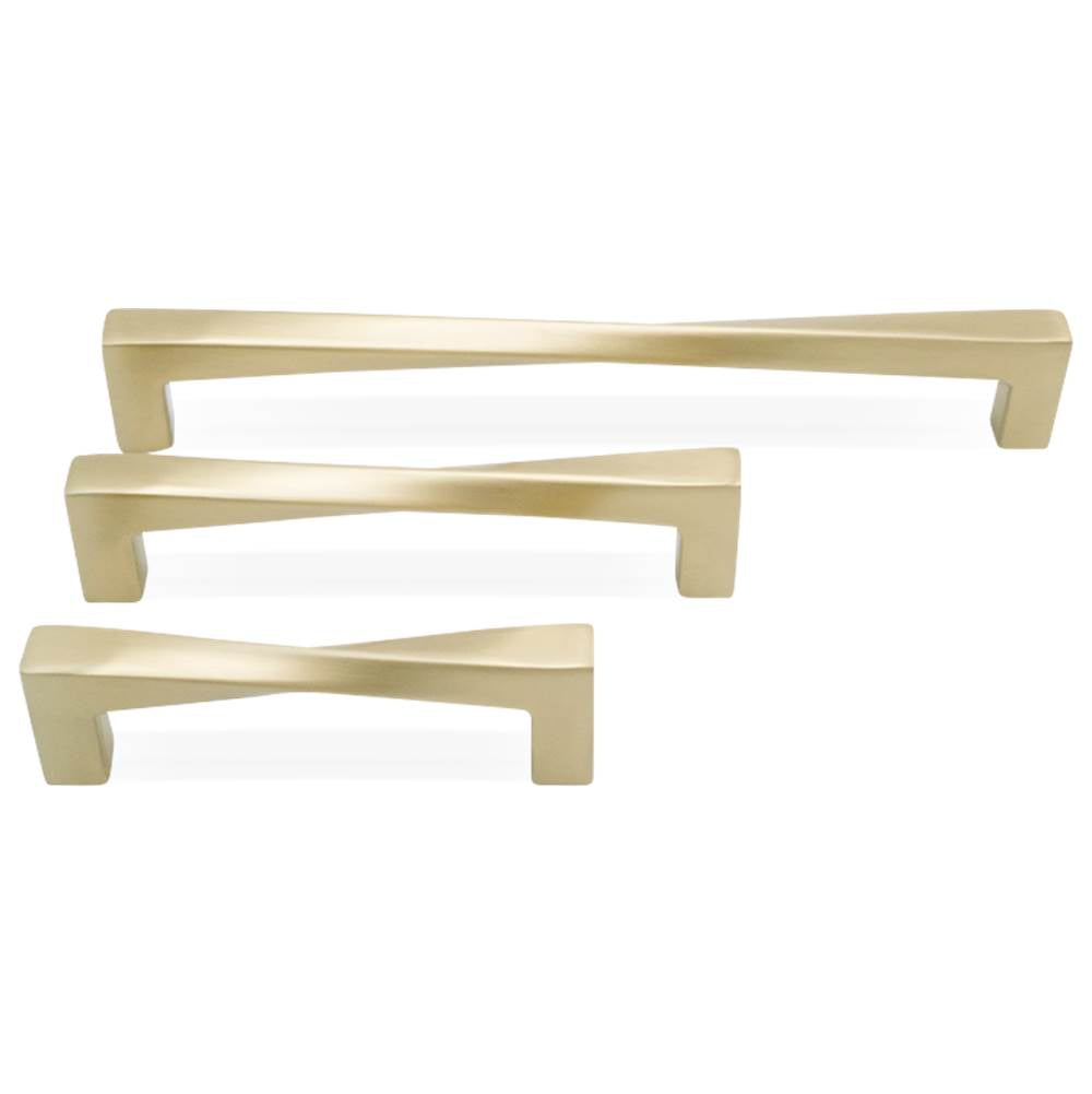 Twist 3-3/4 in (96 mm) Center to Center Matte Black Cabinet Pull
