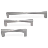 Twist 3-3/4 in (96 mm) Center to Center Matte Black Cabinet Pull