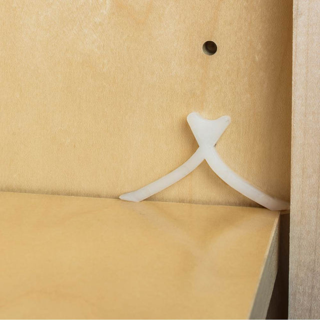 Hardware Resources - Ship Pin for Holding Shelf in Place with 5 mm Pin Diameter - White