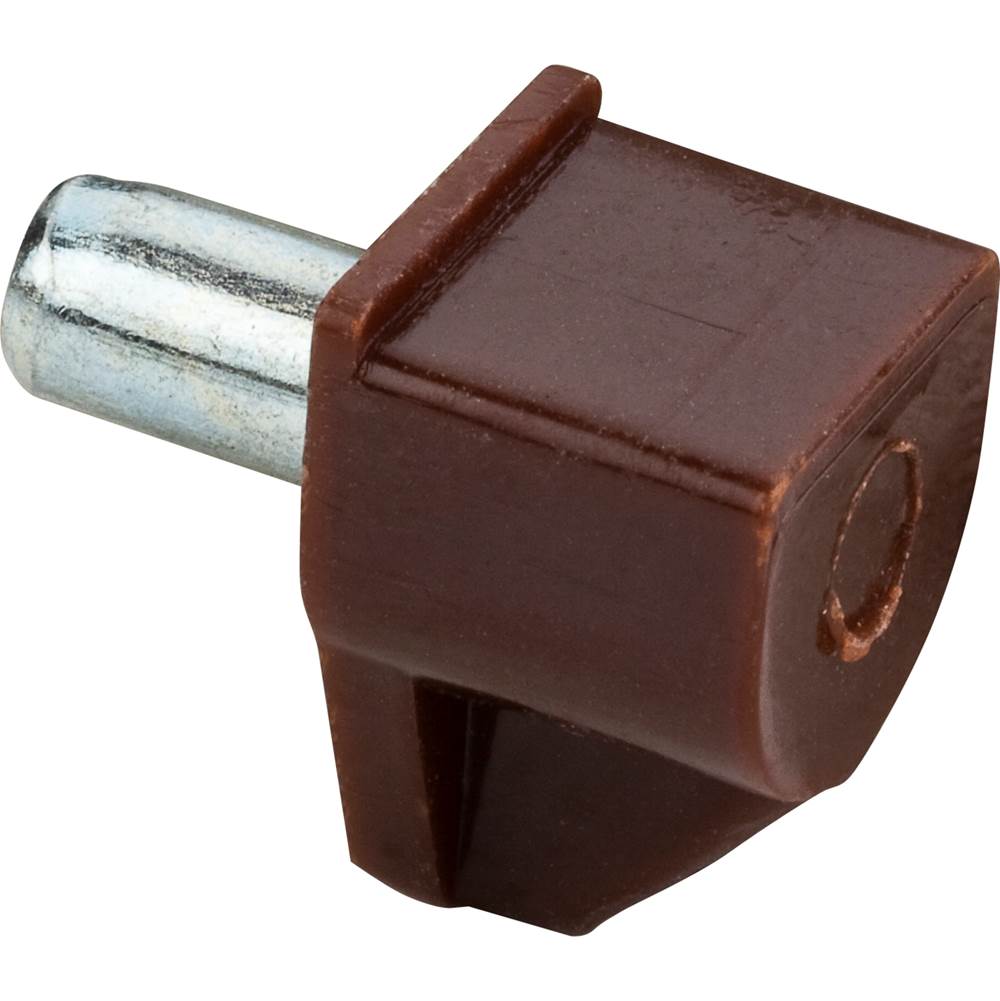 Hardware Resources - Brown Plastic Shelf Support with 5 mm Steel Pin - bag of 100 - Brown