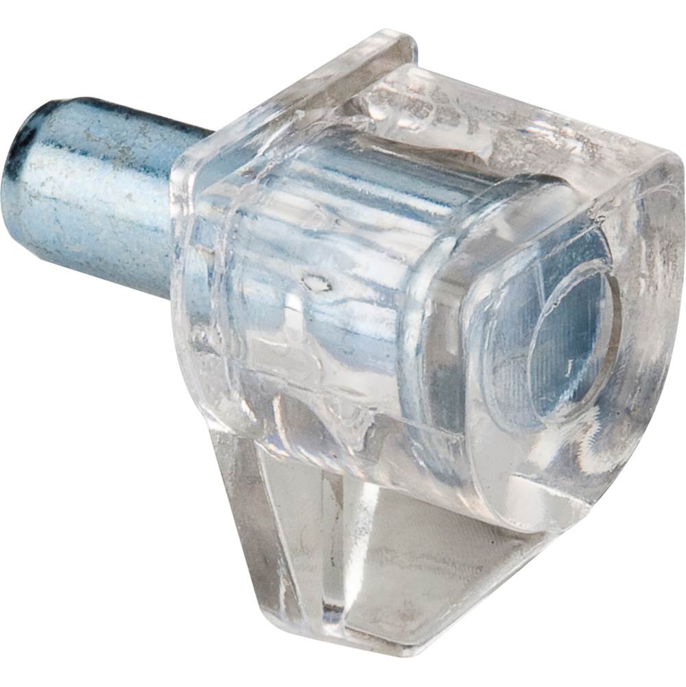 Hardware Resources - Clear Plastic Shelf Support with 5 mm Steel Pin - bag of 100 - Clear