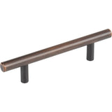Hardware Resources - 96 mm Center-to-Center Dark Brushed Bronze Naples Cabinet Bar Pull - Dark Brushed Bronze
