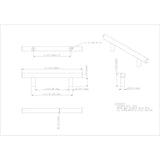 96 mm Center-to-Center Brushed Gold Naples Cabinet Bar Pull