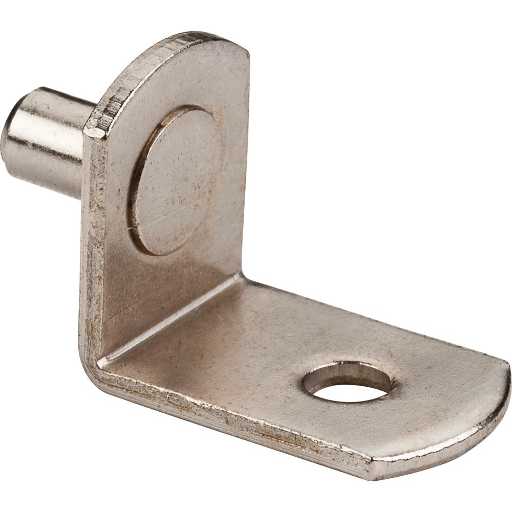 Hardware Resources - Bright Nickel 5 mm Pin Angled Shelf Support with 3/4'' Arm and 1/8'' Hole - Priced and Sold by the Thousand - Bright Nickel