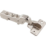 Hardware Resources - 110 degree 9 mm Crank Cam Adjustable Heavy Duty Adjustable Soft-close Hinge without Dowels - Polished Nickel